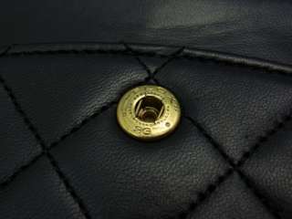 CHANEL CC Authentic Leather Shoulder Bag Purse Black 2.55 Auth  