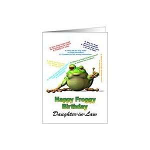  Froggy jokes for Daughter in law Card Health & Personal 