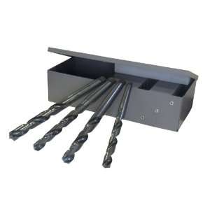 Chicago Latrobe 110 Series Black Oxide Taper Shank Drill Set In Metal 