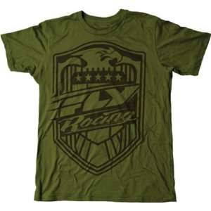  FLY RACING SQUAD CASUAL MX OFFROAD T SHIRT GREEN LG 