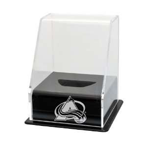 NHL Colorado Avalanche Single Hockey Puck Display Case with Angled 