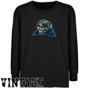 NCAA Pitt Panthers Youth Black Distressed Logo Vintage T shirt