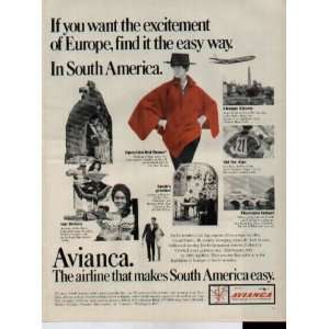   the easy way. In South America.  1968 Avianca Airlines AD, A1464