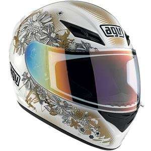  AGV Womens Multi Helmet   X Large/White/Gold: Automotive