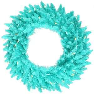 ft. Christmas Wreath   Classic PVC Needles   Turquoise   Ashley Spruce 