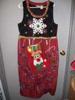 HOLY COW UGLY CHRISTMAS SWEATER DRESS MEN WOMEN  