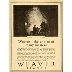  1925 Ad Weaver Pianos York Pennsylvania Serenade Pierne 