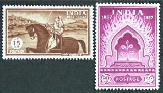G822 INDIA 1957 #289 90 Indian Mutiny Mint NH  
