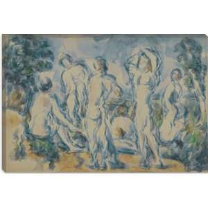 Groupe De Baigneurs 1900 by Paul Cezanne Canvas Painting Reproduction 