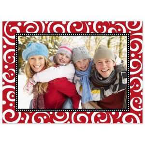 Stacy Claire Boyd   Digital Holiday Photo Cards (Swirls & Whirls   Red 