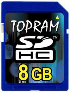 TOPRAM 8GB SD HC Card FOR PANASONIC DMC TZ5 CAMERA bulk  