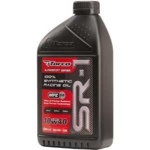  Torco A161044CE SR 1 10w40 Synthetic Racing Oil Bottle   1 