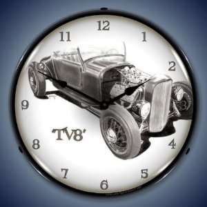  TV8 Model T Hotrod Lighted Wall Clock 