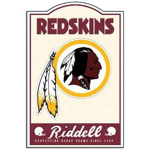  Redskins Riddell Nostalgic Metal Sign: Sports & Outdoors