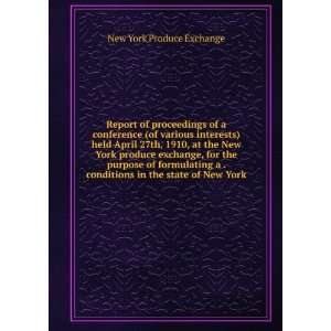  Report of proceedings of a conference (of various 