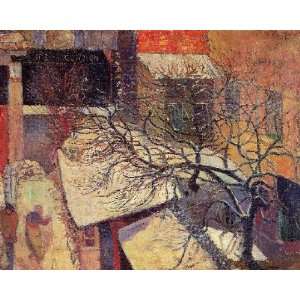   painting name Paris in the Snow, By Gauguin Paul