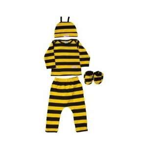  NOO Wear Bumble Bee Four Piece Set with Bag Size 0 3 Months Baby