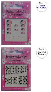 Fashionable decoration nail art. You can choose 5 style~  