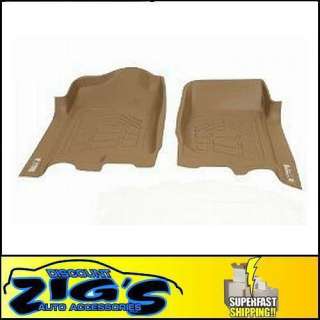 Wade Sure Fit Tan Front Floor Mats Liners for 2002 2008 Dodge Ram 4WD 