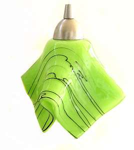   Green Modern Art Glass Pendant Light Fixture l Kitchen Island Lighting