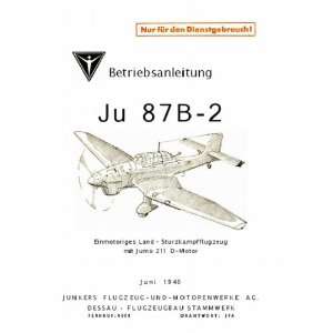   Ju 87 B 2 Aircraft Handbook Betriebsanleitung Manual Junkers Books