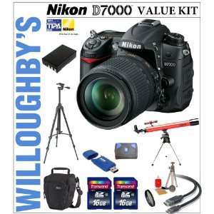  Super Value Zoom Kit + Nikon D7000 DSLR Camera Body + Nikon 18 105mm 