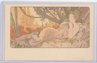 MUCHA DUSK CHAMPENOIS SERIE 3 WEIL # 47 1900 PARIS  