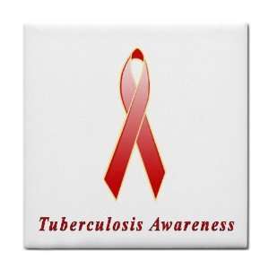  Tuberculosis Awareness Ribbon Tile Trivet: Everything Else