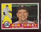 1960 TOPPS #270 BOB TURLEY YANKEES SIGNED CARD AUTO