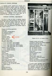 1971 FIREMAN Naval Navy Training Manual ASBESTOS USE  