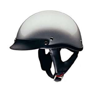  HCI 100  Silver Motorcycle/Scooter Half Helmet (Medium 