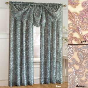  63 Long Delta Paisley Tailored Curtain Panel: Home 