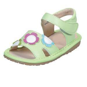    Squeak Me Shoes 14296 TriFlower Open Toe Sandal Baby Shoe Baby