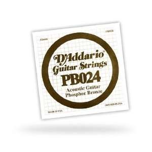  DAddario PB024 Phosphor Bronze Wound Acoustic Guitar 