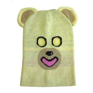  Bear Knit Mask Ski Knit Bank Robber Disguise Mask Has Cut 