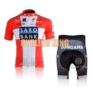  /2010 saxo bank short sleeve cycling jerseys and shorts 