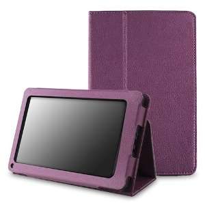  Leather Case with Stand for  Kindle Fire, Purple 
