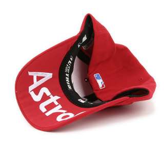 HOUSTON ASTROS Flex Fit Baseball Ball Cap Hat MB RED  
