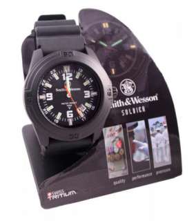 Smith & Wesson Soldier Watch Tritium Rubber strap Black Stainless 