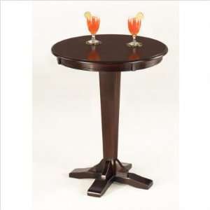  Coffee Colored Round Pub Table: Home & Kitchen