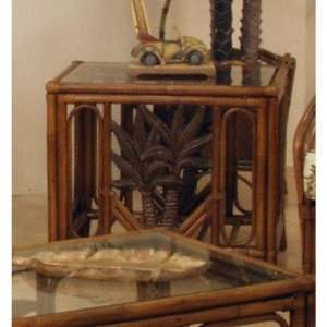   Rattan 401 1365 TCA ET Cancun Palm Rattan Side Table