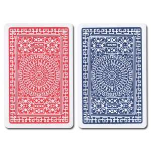 Modiano R/B Bridge Club Index (Regular) 100% Plastic Playing Card Set