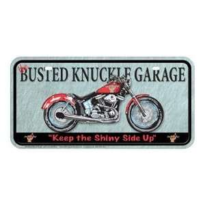  Metal Novelty Car License Plate Busted Knuckle Garage 