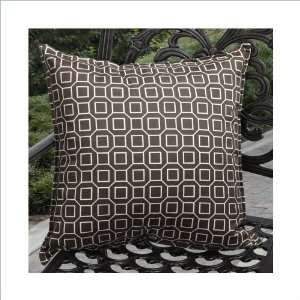  Mozaic P. Kaufmann 18 Outdoor Throw Pillows   Brown,Ivory 