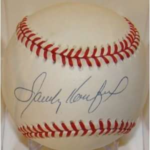  Signed Sandy Koufax Baseball   Official White NM MT 