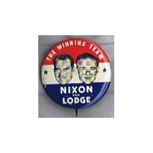  Nixon Lodge 1960 1 3/8 inch diameter lithograph pinback 