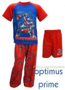 TRANSFORMERS ANIMATED Optimus Prime Pajamas Boy 8 10 M  