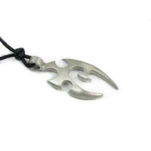  Armed for Battle, Ready to Fight, Tribal Pewter Pendant on 