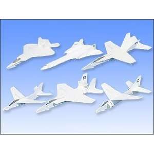  White Wings Jet Planes, 6 Model Kit: Toys & Games