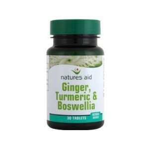  Natures Aid Ginger, Tumeric & Bromelain 90 tablets Beauty